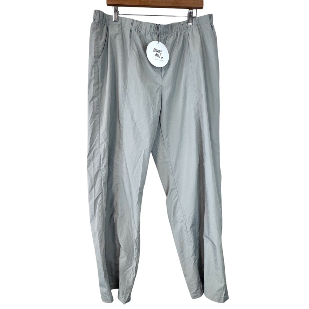 Princess Polly Kosta Parachute Pants‎ Grey Women's US 12 Nylon Elastic Waist